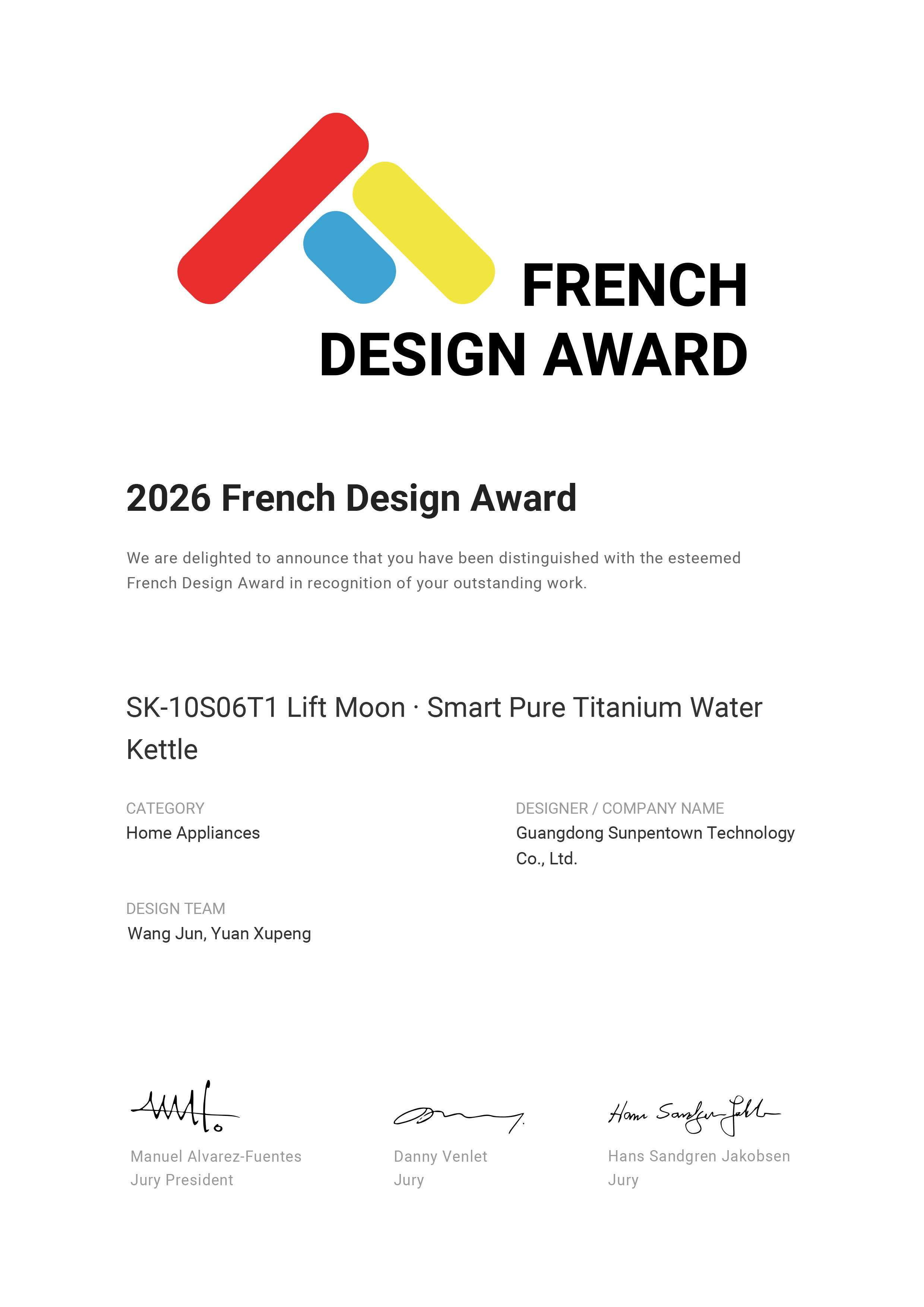3643_SK-10S06T1 Lift Moon · Smart Pure Titanium Water Kettle_cert
